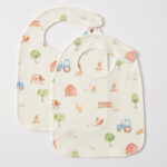 Jiggle & Giggle Barnyard Jersey Bib set of 2