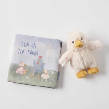 Jiggle & Giggle Fun on the Farm Activity Fabric Book & Toy Set
