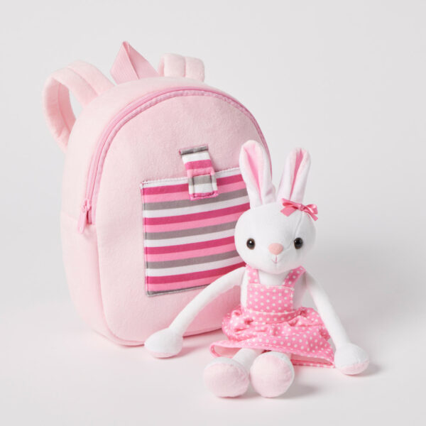 Jiggle & Giggle Plush Bunny Buddy Backpack