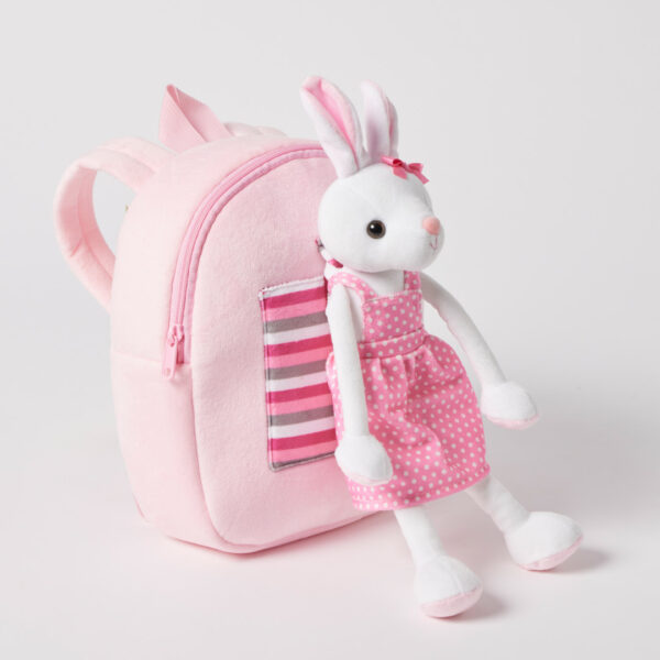 Jiggle & Giggle Plush Bunny Buddy Backpack