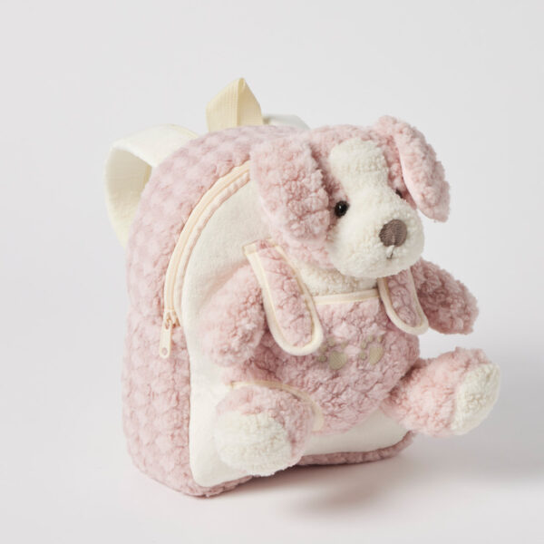 Jiggle & Giggle Plush Puppy Buddy Backpack - Pink