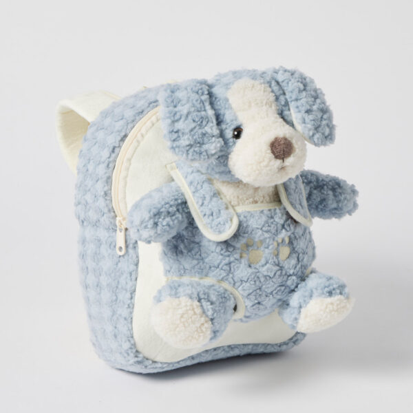 Jiggle & Giggle Plush Puppy Buddy Backpack - Blue