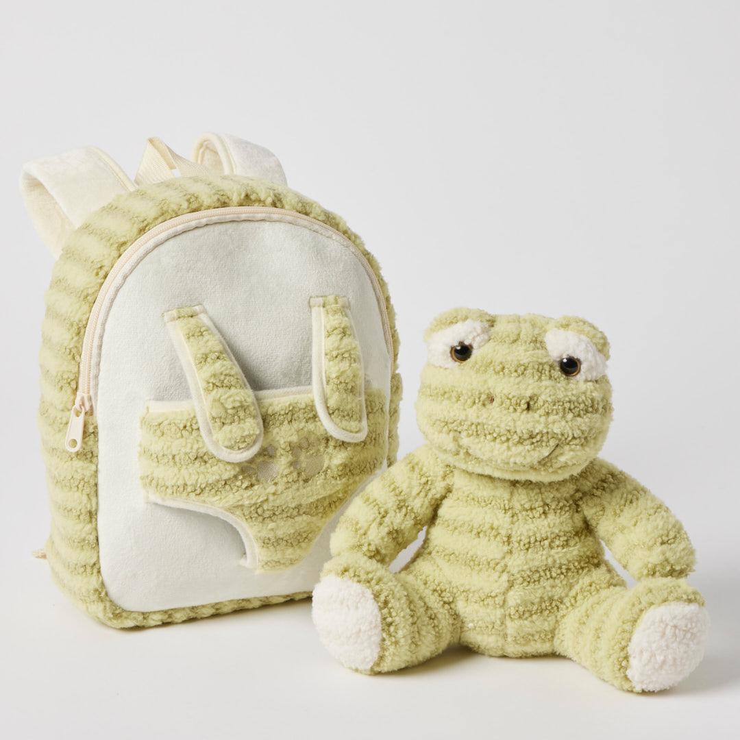 Jiggle & Giggle Plush Frog Buddy Backpack - Pilbeam Living