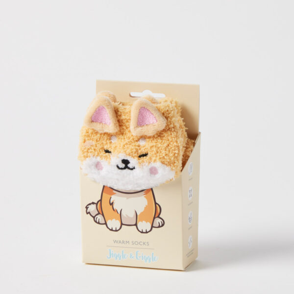 Jiggle & Giggle Grippy Animal Socks CDU 12pcs/3 Asst