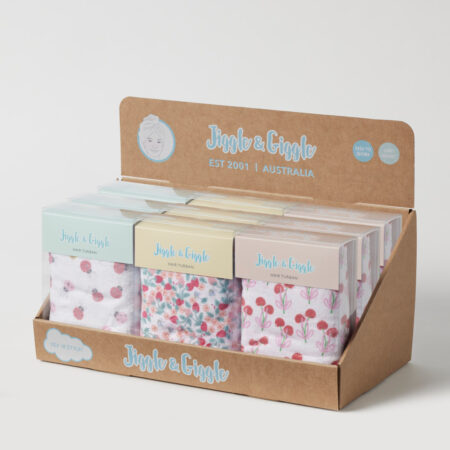 Jiggle & Giggle Hair Turban CDU 12pcs/3 Asst