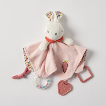 Jiggle & Giggle Hugglies Bunny Rattle Comforter