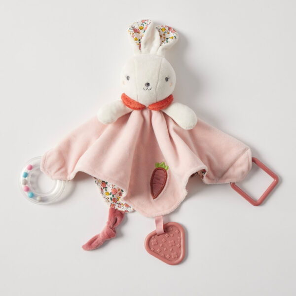 Jiggle & Giggle Hugglies Bunny Rattle Comforter
