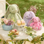 Jiggle & Giggle Floral Sherbet Pink Bunny Rattle
