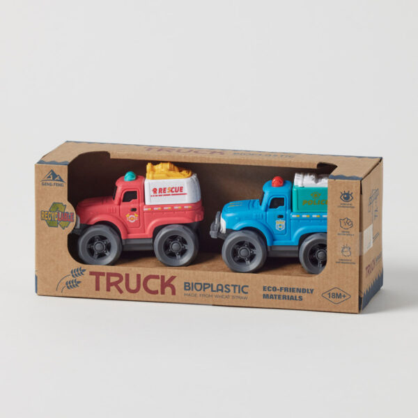 Jiggle & Giggle Bioplastic Utility Truck Set - 3 Asst Designs
