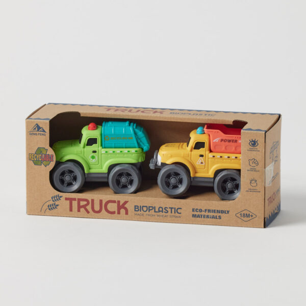 Jiggle & Giggle Bioplastic Utility Truck Set - 3 Asst Designs