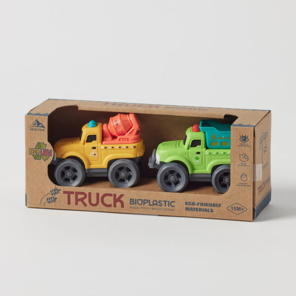 Jiggle & Giggle Bioplastic Utility Truck Set - 3 Asst Designs