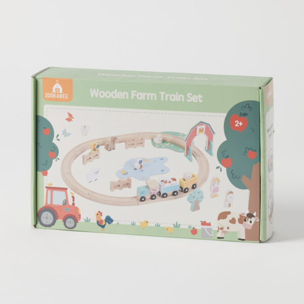 Wooden Farm Fun Train Set