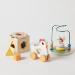 3-in-1 Farm Animals Wooden Set
