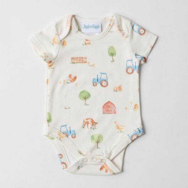Jiggle & Giggle Barnyard Jersey Bodysuit