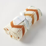 Jiggle & Giggle Brick Zig-Zag Knit Blanket