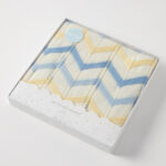 Jiggle & Giggle Blue Zig-Zag Knit Blanket