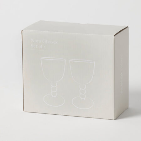 Nora Goblet Glasses Packaging