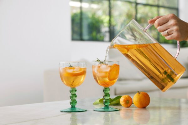 Nora Goblet Glasses Set of 2 - Green