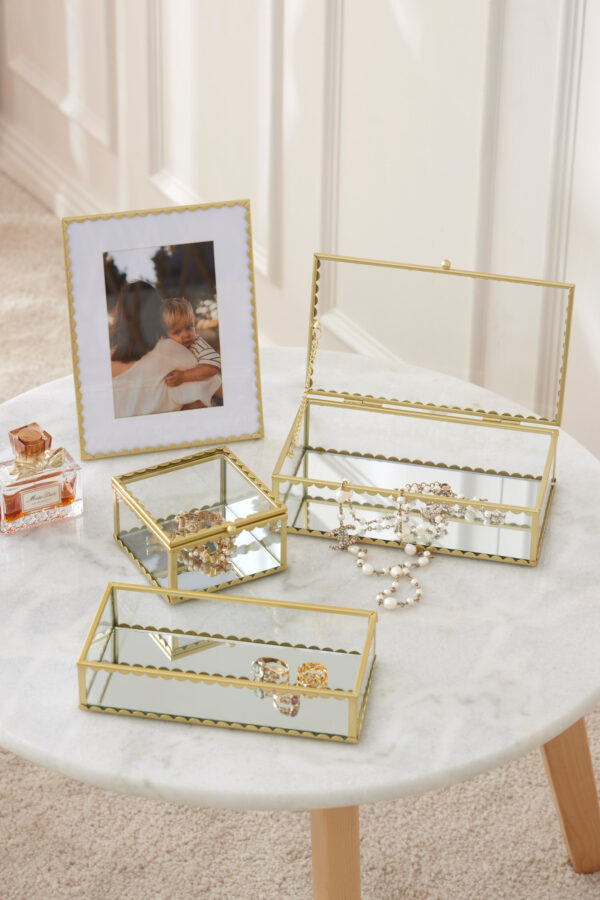 Lume Mirrored Rectangular Jewellery Box