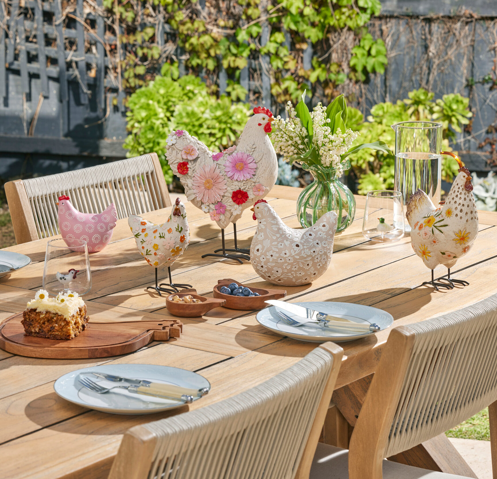 Chicken Sculptures by Pilbeam Living