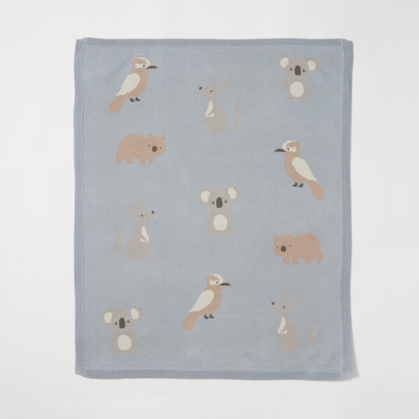 Jiggle & Giggle Australiana Knitted Baby Blanket