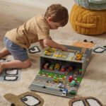 Jiggle & Giggle Veloce Vehicles Pullback Toy Vehicles and Fold-Out Garage Set of 18