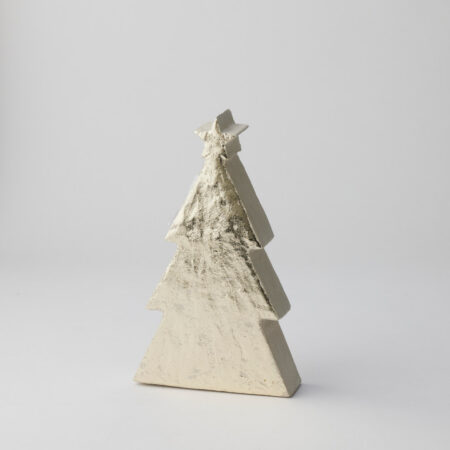 Xmas Paper Mache Tree Sculpture Small