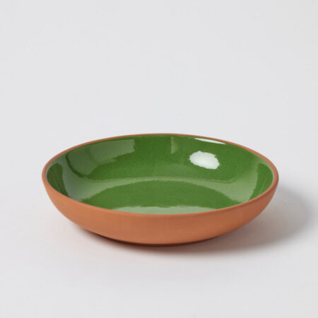 Casa Sol Medium Shallow Bowl - Green