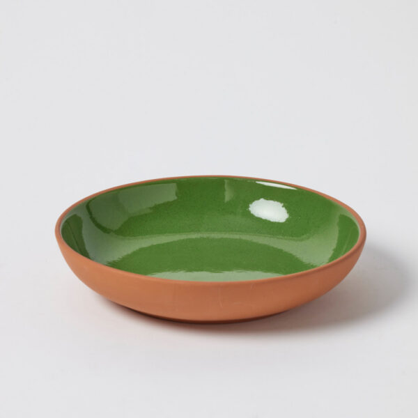 Casa Sol Medium Shallow Bowl - Green