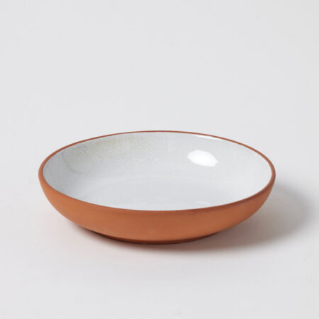 Casa Sol Medium Shallow Bowl - White