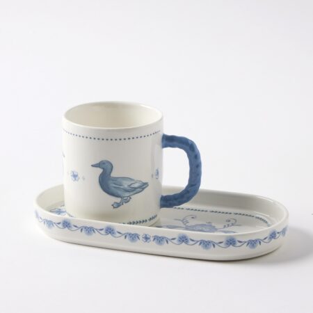 Maison Bleue Mug & Plate Set - Duck