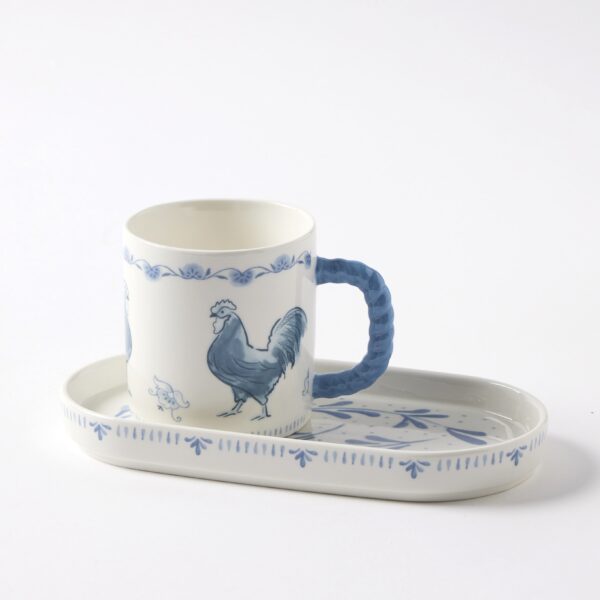 Maison Bleue Mug & Plate Set - Chicken