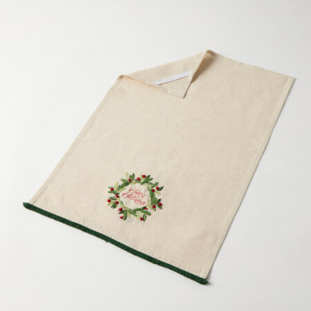 Happy Holidays Tea Towel