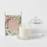 Amorette Glass Cloche Scented Candle - Gardenia