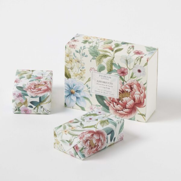 Amorette Scented Soap Gift Set of 2 - Ginger Flower