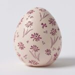 Floral Egg Sculpture Pink