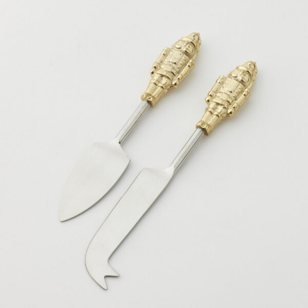 Nutcracker Cheese Knives Set of 2