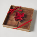 Bow Serving Board with Condiment Bowl