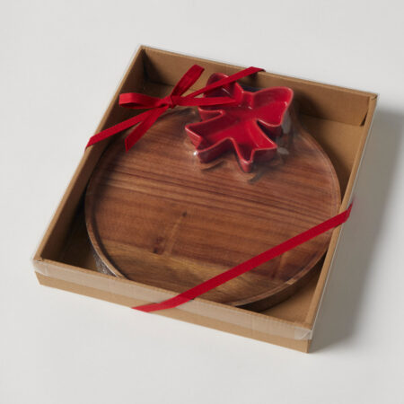 Bauble Serving Board with Condiment Bowl
