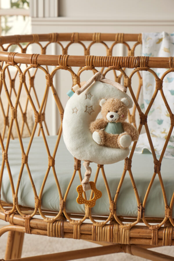 Jiggle & Giggle Hugglies Musical Teddy Bear On Moon - Blue