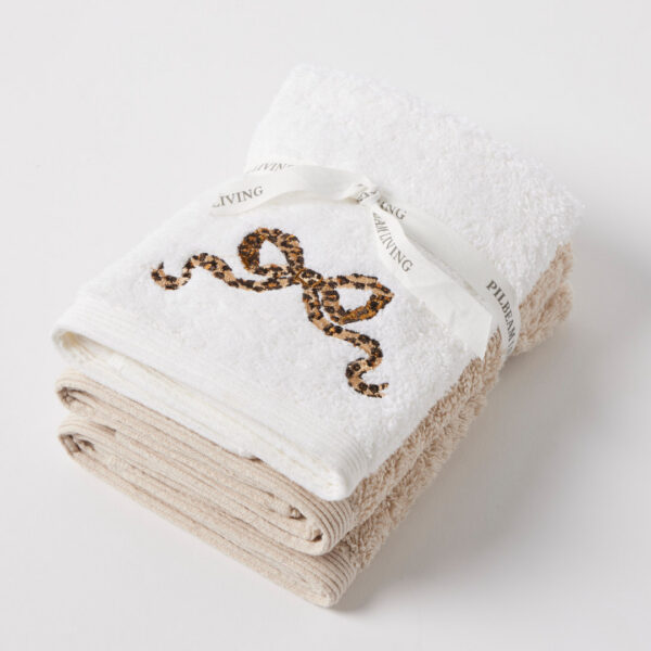 Pretty Wild Face Washer Set of 3 (2 Plain)