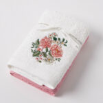 Amorette Hand Towel Set of 2 (1 Plain)