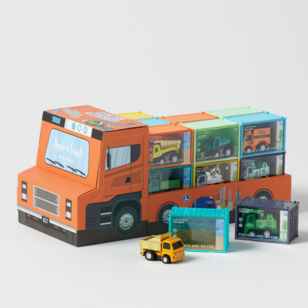 Jiggle & Giggle Veloce Vehicles Pullback Toy Trucks CDU 18pcs