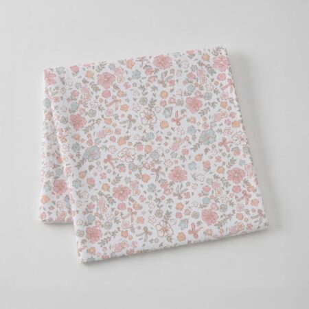Jiggle & Giggle Sweet Floral Muslin Wrap