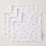 Jiggle & Giggle Pink Bow Face Washer Set of 3