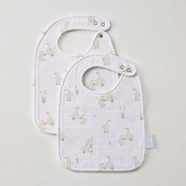Jiggle & Giggle Wiggles Duck Muslin Bib Set of 2