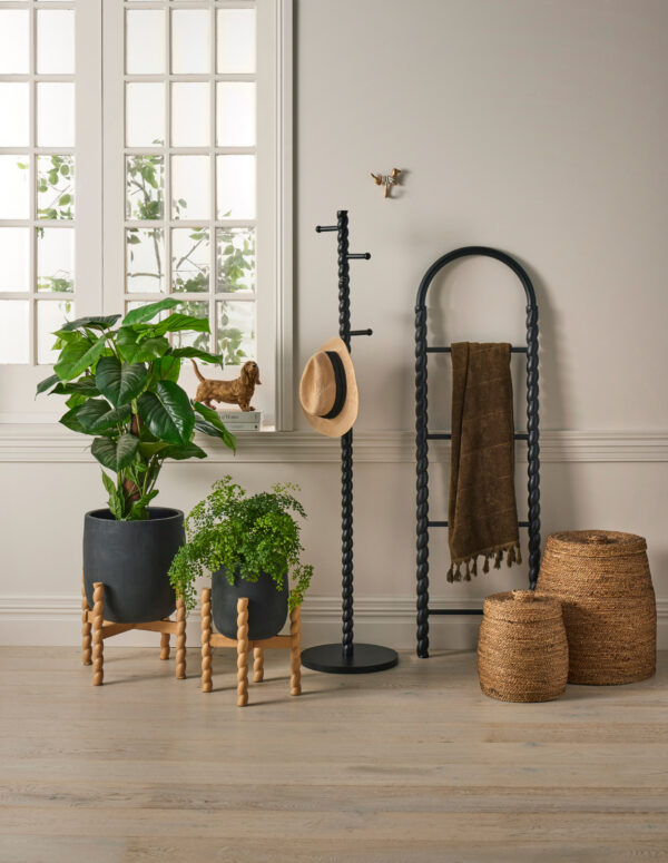 Archetta Planter Pot Set of 2 - Black