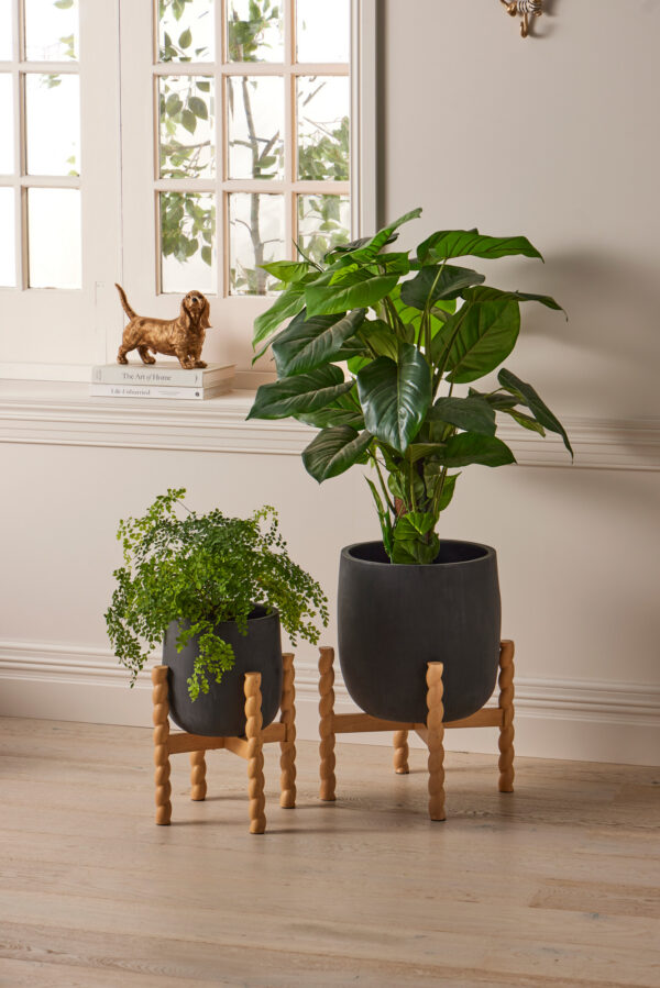 Archetta Planter Pot Set of 2 - Black