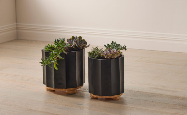 Arlo Planter Pot Set of 2 - Black