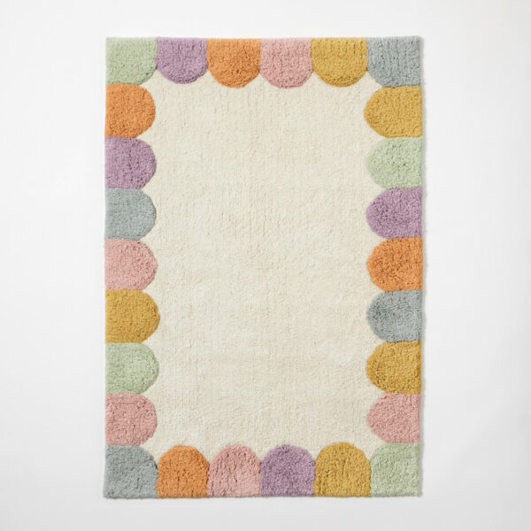 Jiggle & Giggle Pastel Border Kids Rug